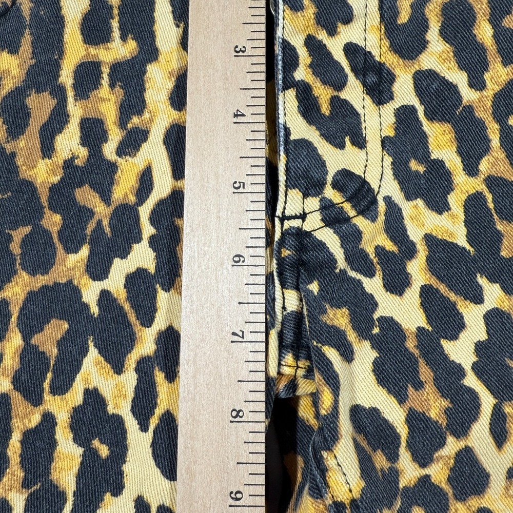 Rebecca Minkoff Jeans Women 0 Leopard Cheetah Beetle Juice S10404 Bold Celebrity - Picture 14 of 16